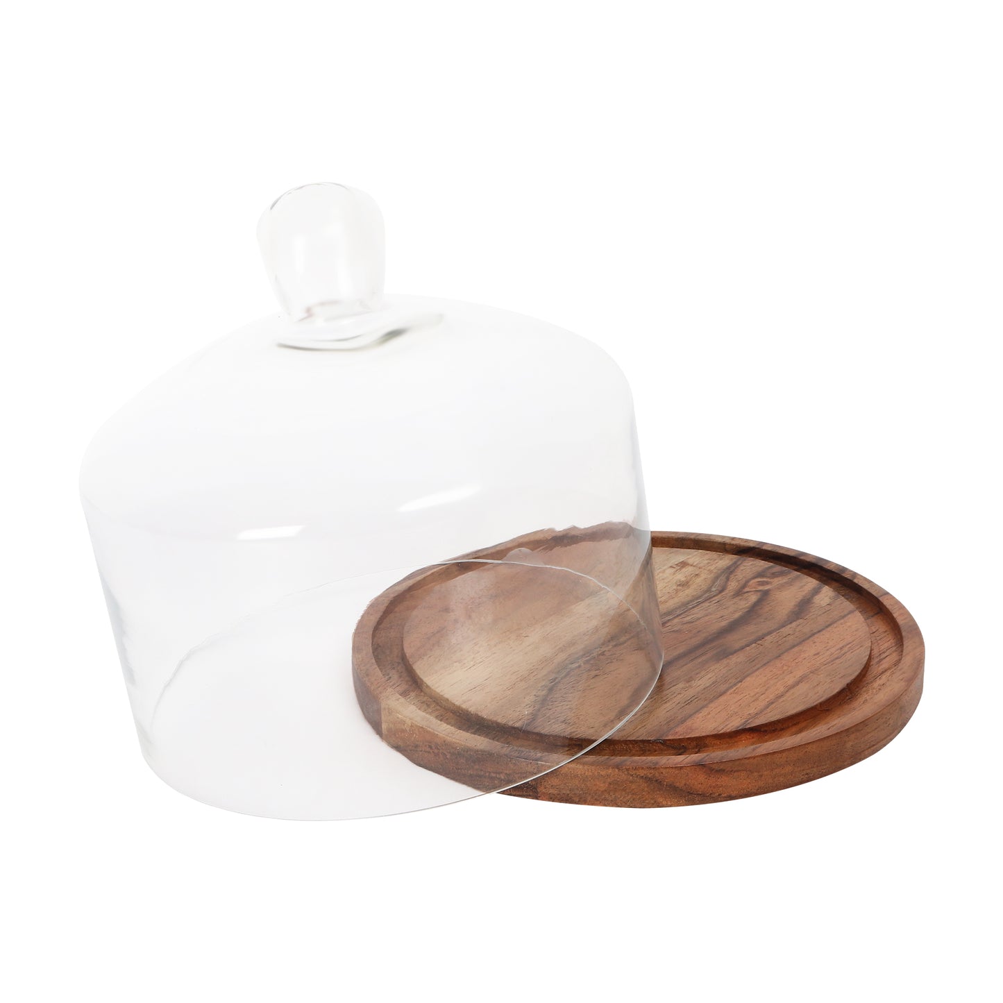 Cake stand with Glass Cloche - 6.75 inch