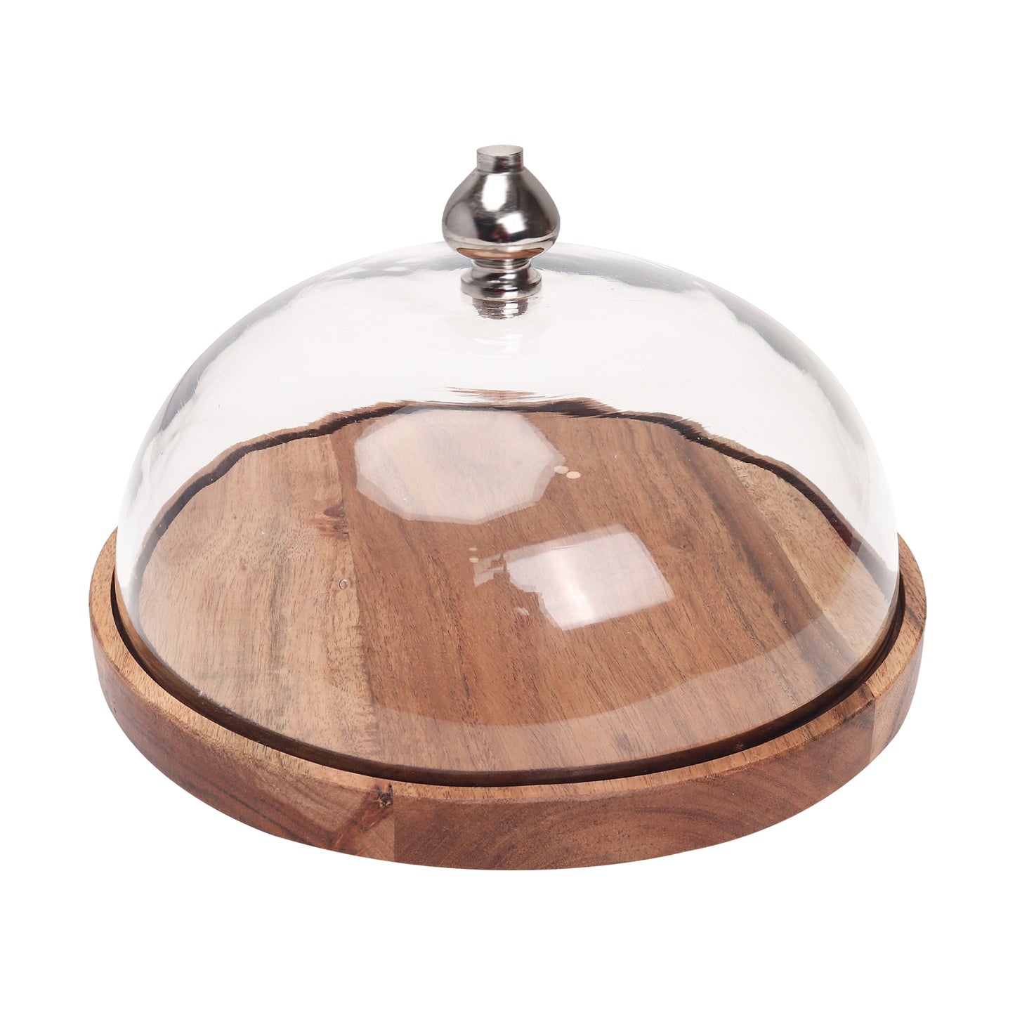 Cake Stand with Glass Dome - 9.5 inch