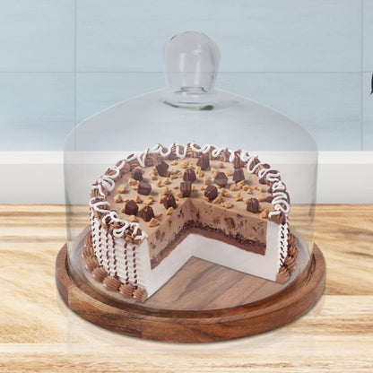 Cake stand with Glass Cloche - 6.75 inch