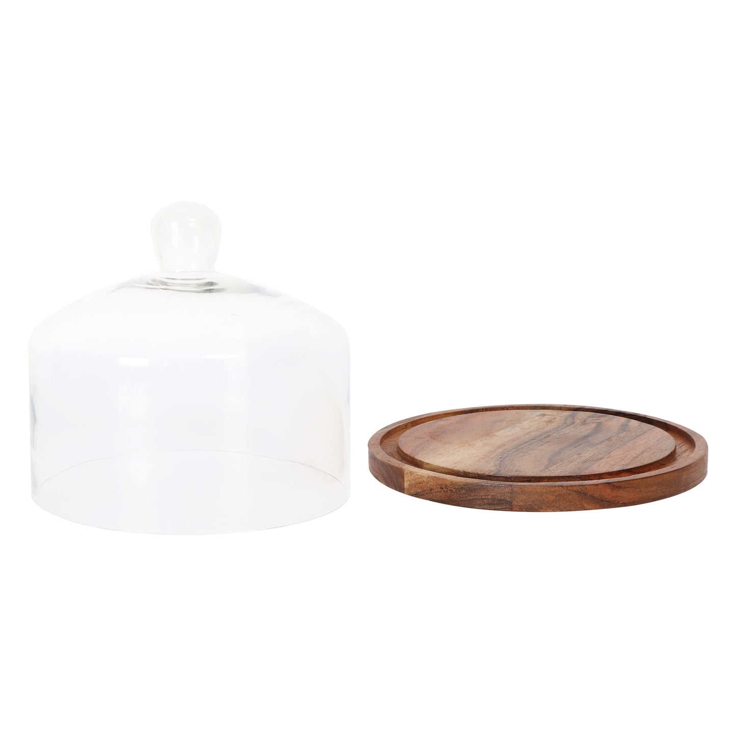 Cake stand with Glass Cloche - 6.75 inch