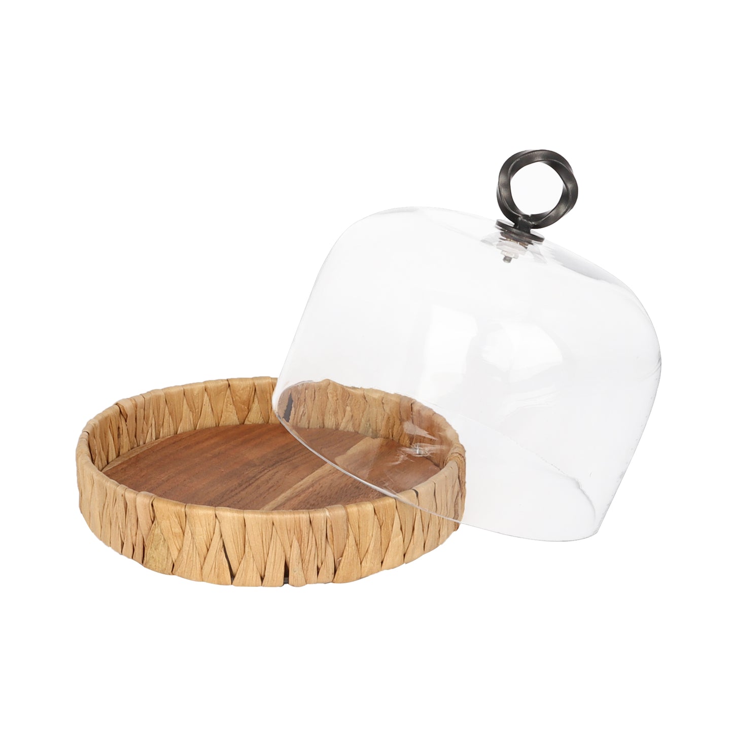 Rustic Cake dome with Wooden base - BLKN