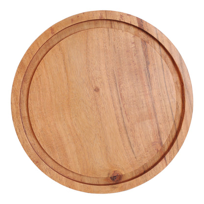 Wooden cake stand with cloche - Bird - 7.25 inch
