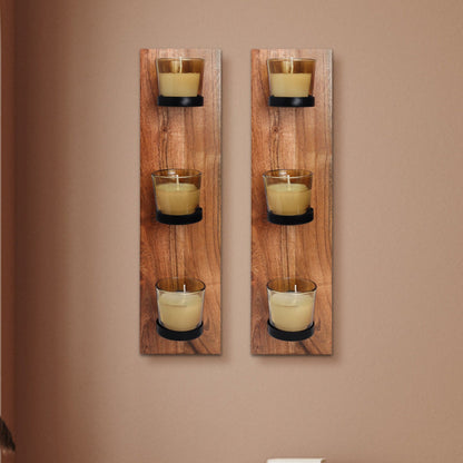 Wall mounted candle holders - Set of 2