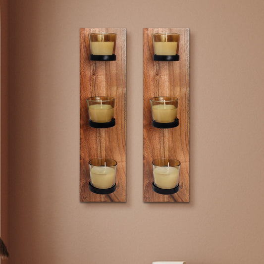 Wall mounted candle holders - Set of 2