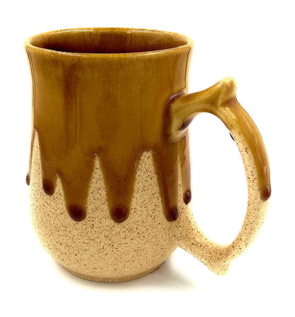 Hand Glazed Ceramic Coffee & Milk Glasses , Cocktail Glasses - (Caramel)