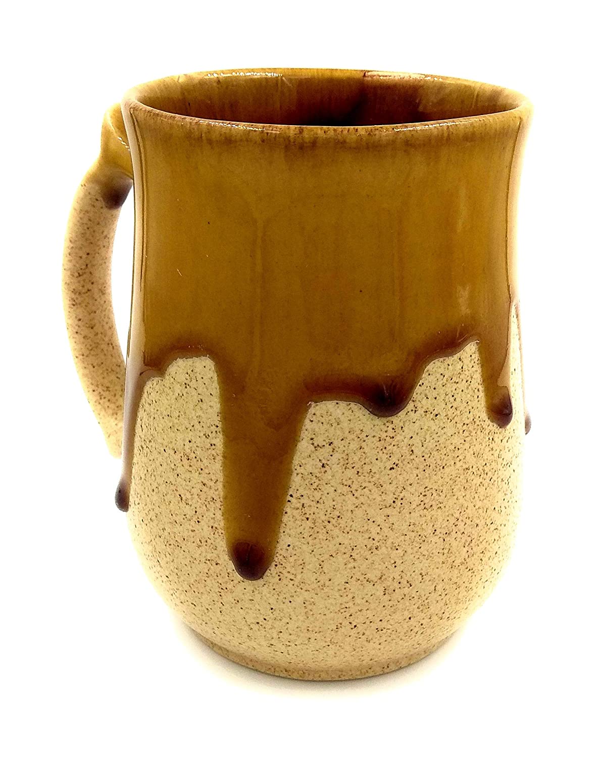 Hand Glazed Ceramic Coffee & Milk Glasses , Cocktail Glasses - (Caramel)