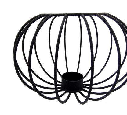 Black Tealight Stand, Matte Finish Candle Holder - PUMB
