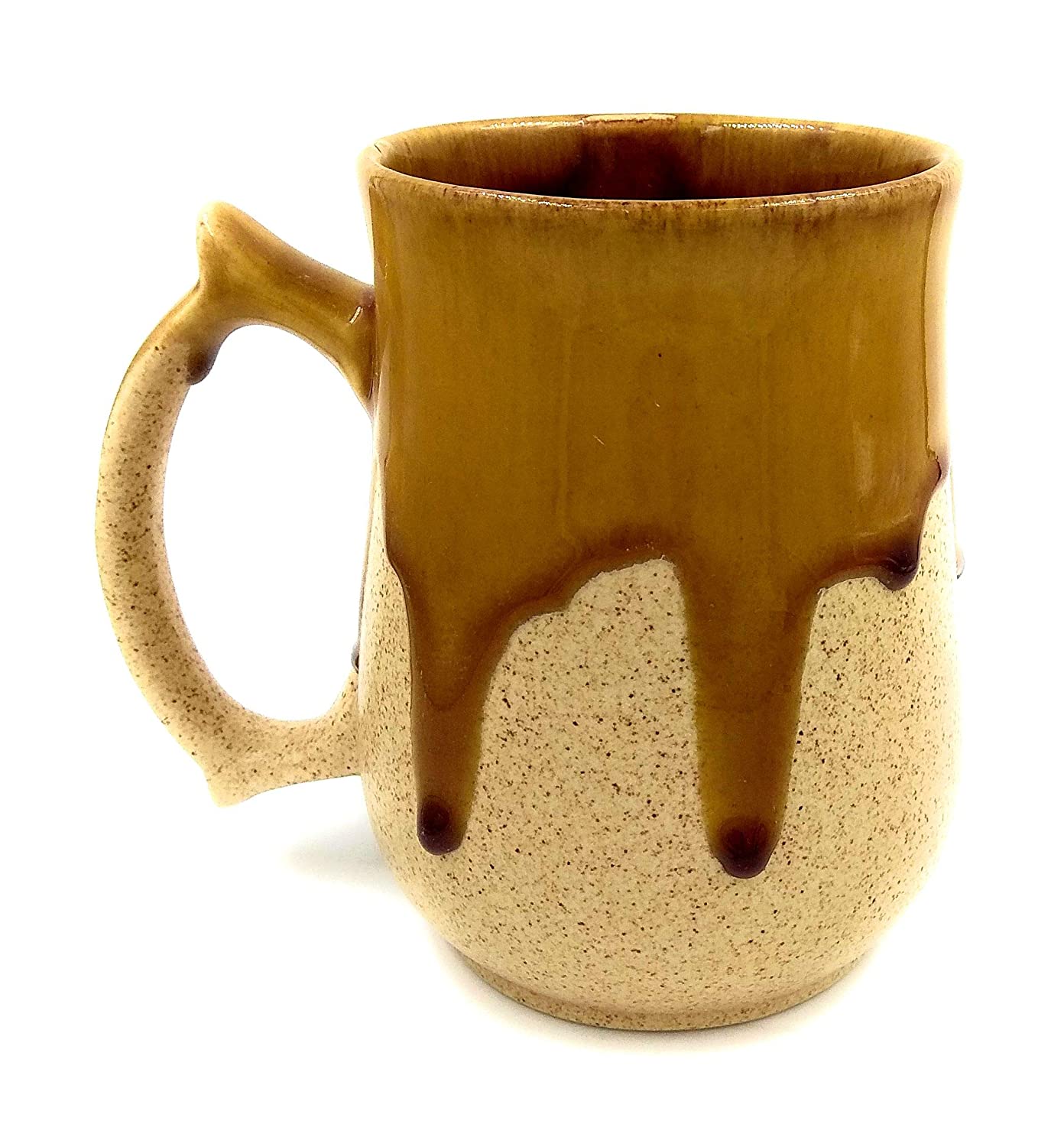 Hand Glazed Ceramic Coffee & Milk Glasses , Cocktail Glasses - (Caramel)