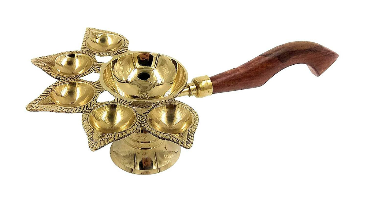 Brass Pancharti Puja Deepak