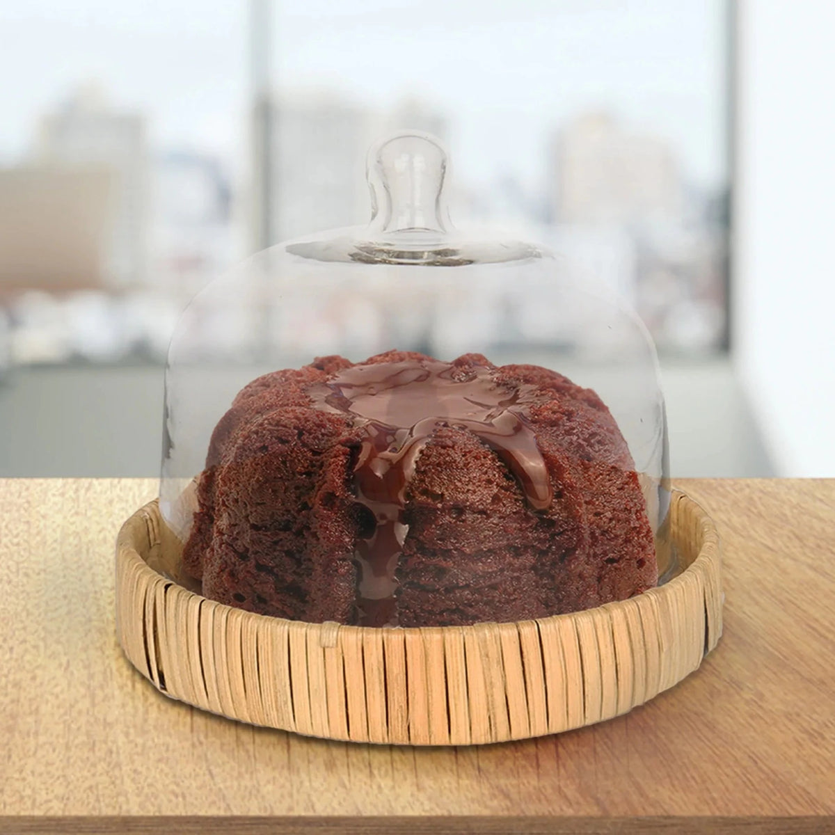 Mini Cake stand with glass cloche - JTR