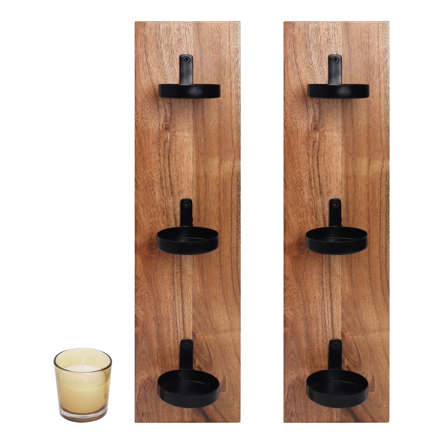 Wall mounted candle holders - Set of 2