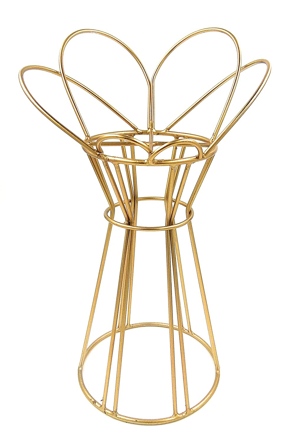 Stylish Gold Candle Holder for Decor - Crown - S/2