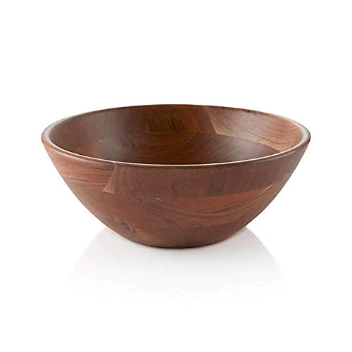 Acacia Wooden Salad Bowl, Bowls for Cereal Fruit Pasta Acacia Wood Bowl - 9 inch
