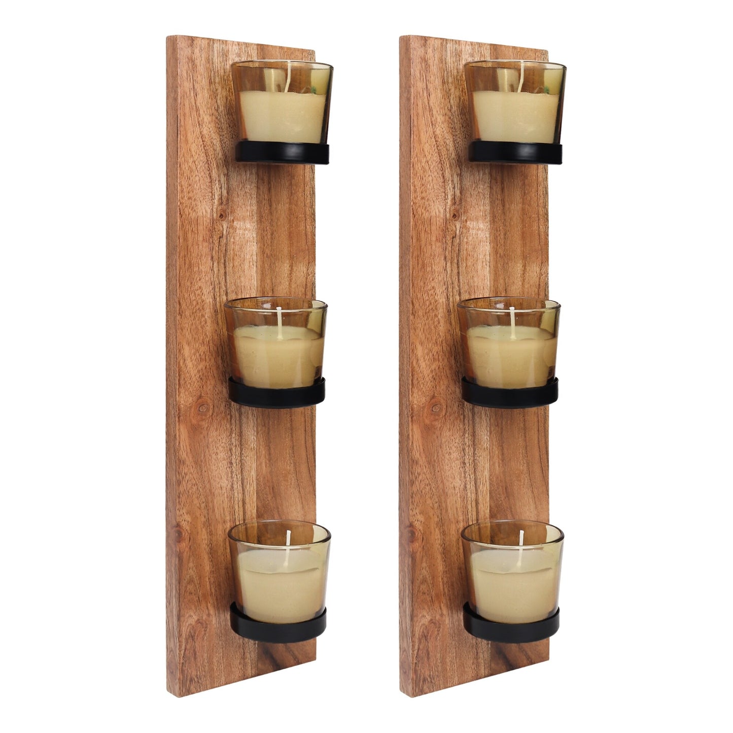 Wall mounted candle holders - Set of 2