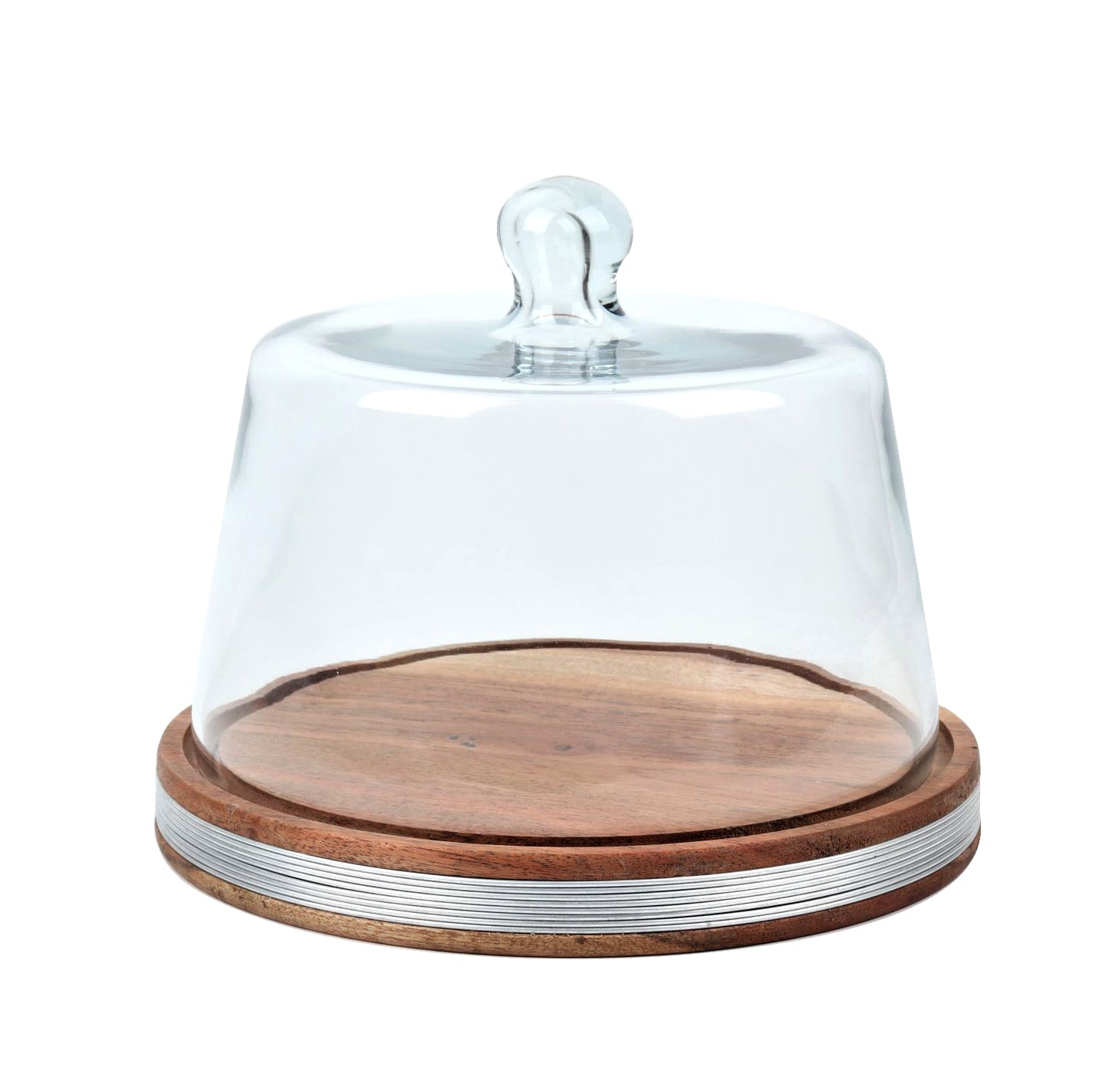 Rustic Retreat: Wooden Cake Dome Cover